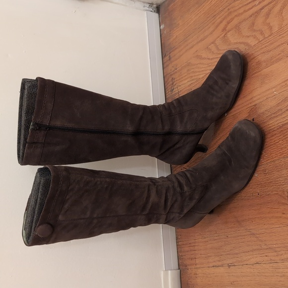 Kenneth Cole Reaction - Brown Suede Boots, Size 9 - Vintage - Picture 1 of 11